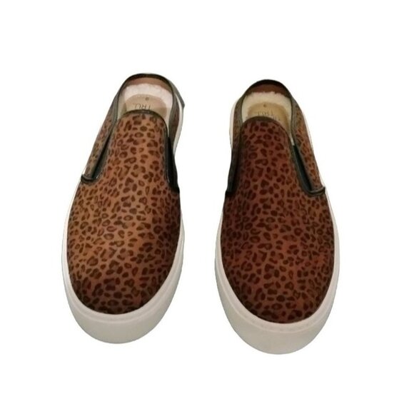 Time And Tru Womens Leopard Print Mule Memory Foam Slip-On Sneakers Size 9 - Picture 3 of 9